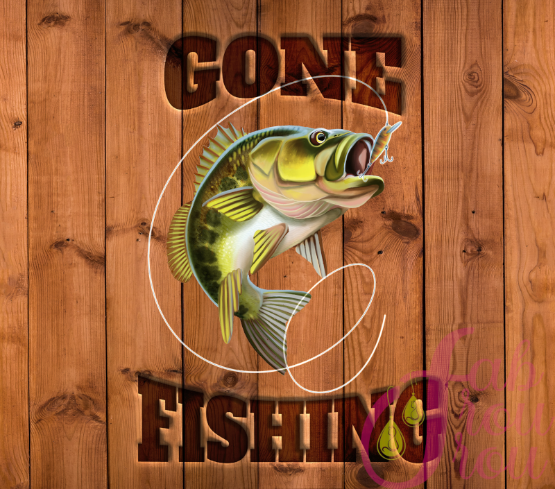 20 oz Gone Fishing Tumbler
