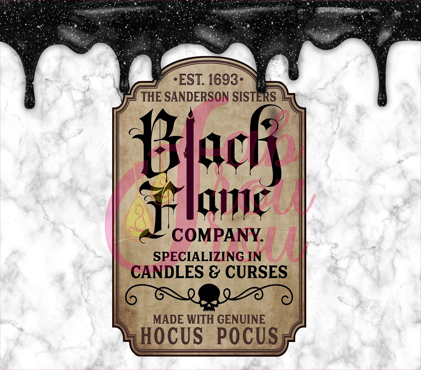 Black Flame Candle