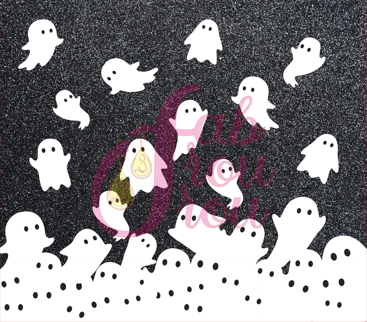 Black Glitter White Ghosts 2