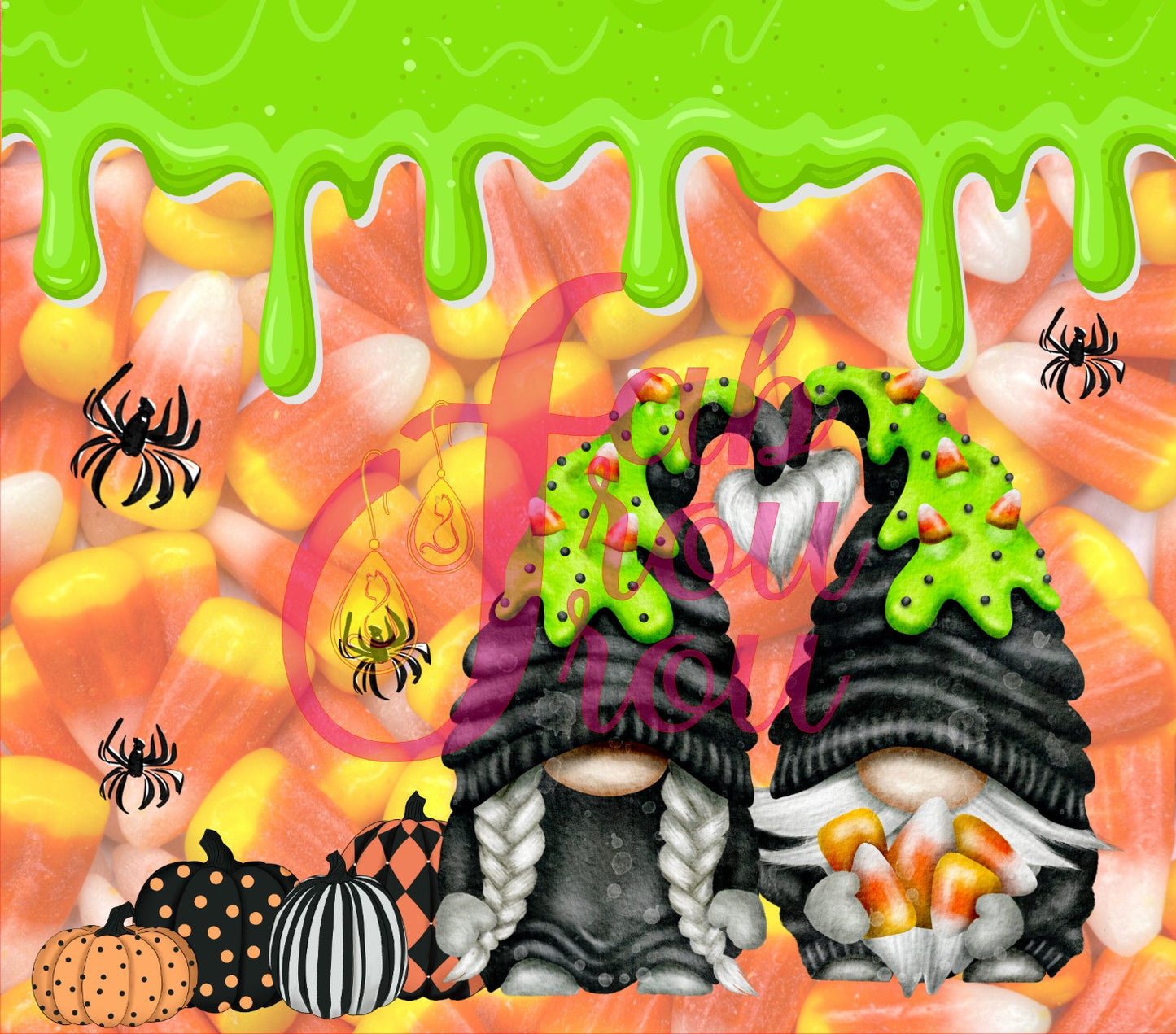 Candy Corn Gnomes Tumbler