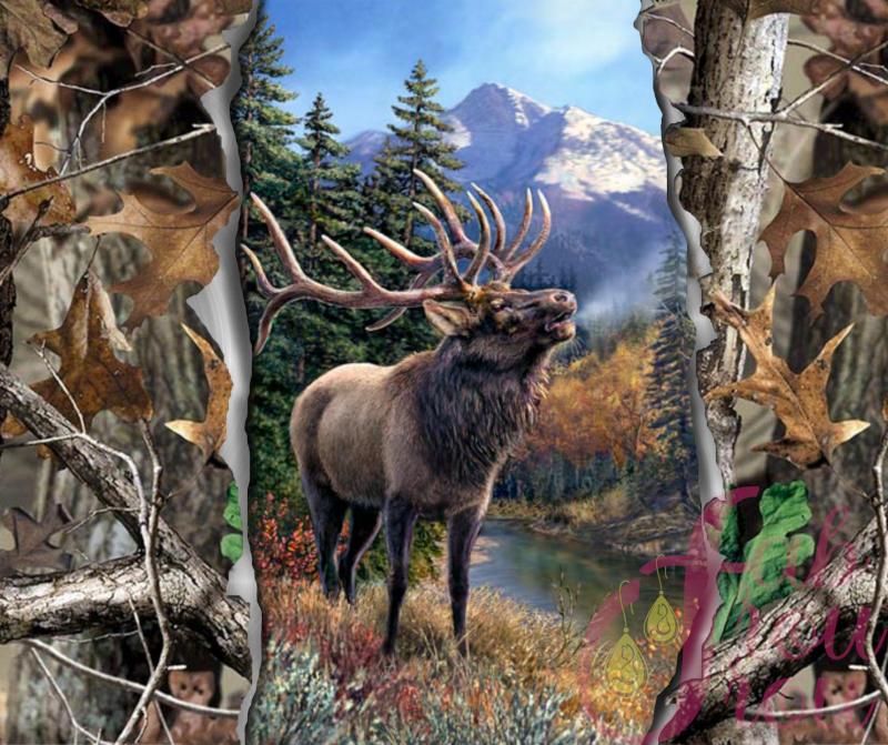 20 oz Elk Leaf Camo Tumbler