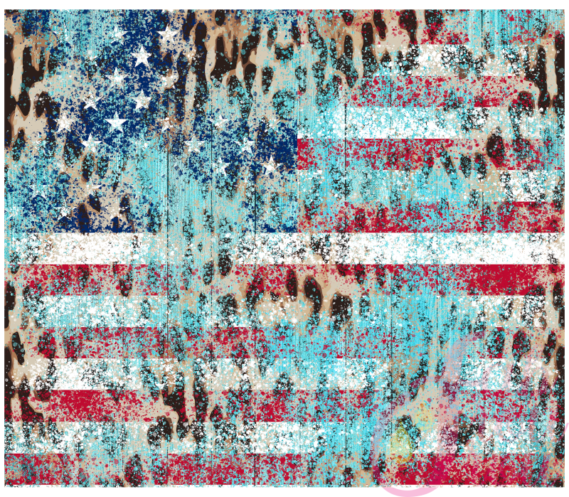 20 oz Flag Leopard 3
