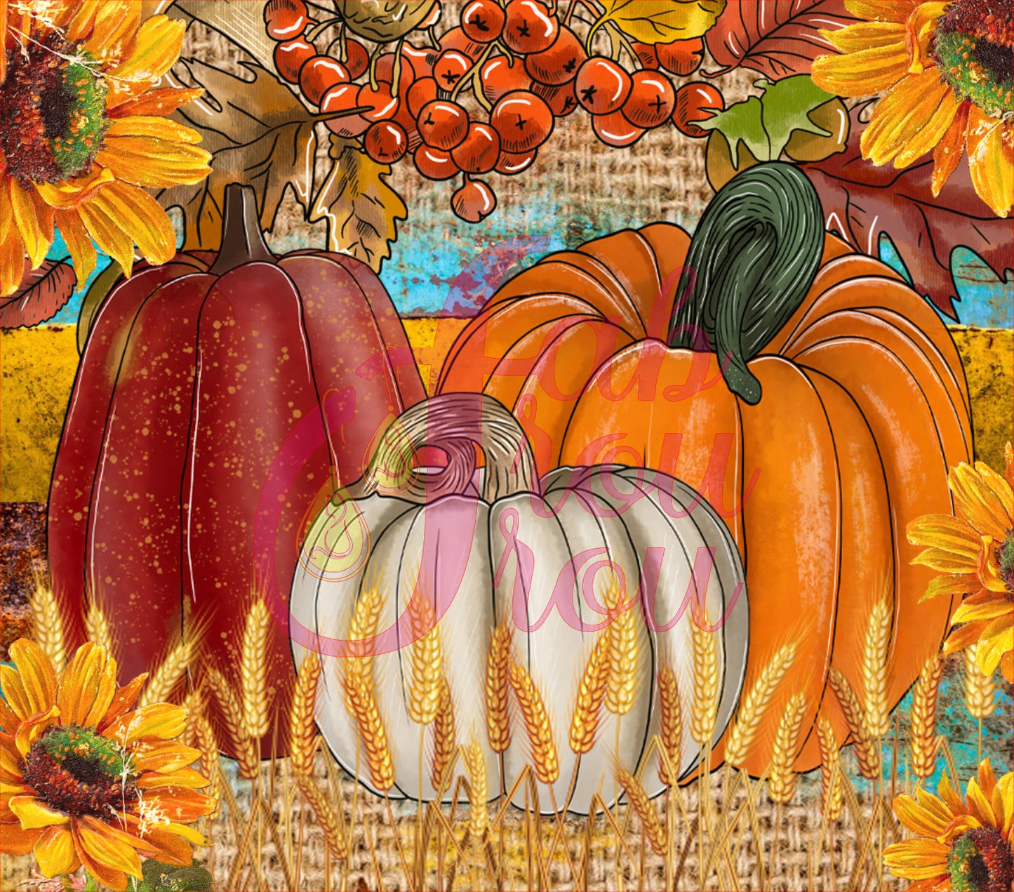 Pumpkins and Sunflowers