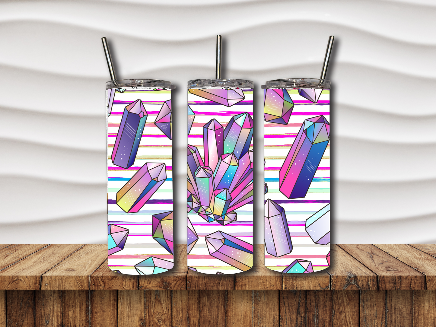 Rainbow Crystals Tumbler