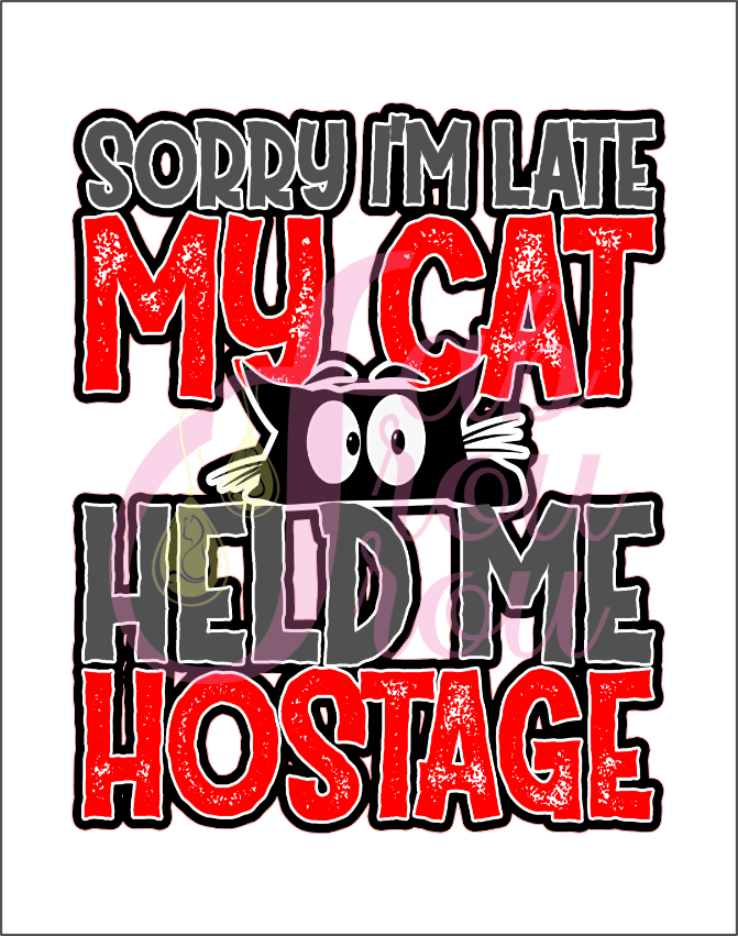 My Cat Held Me Hostage Magnet