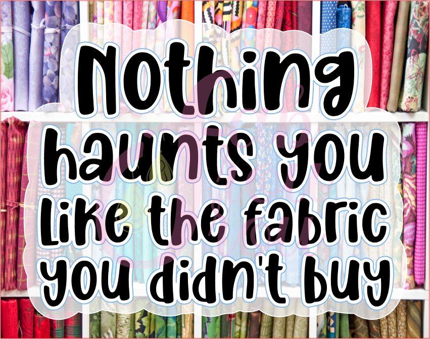 Nothing Haunts Like Fabric Magnet