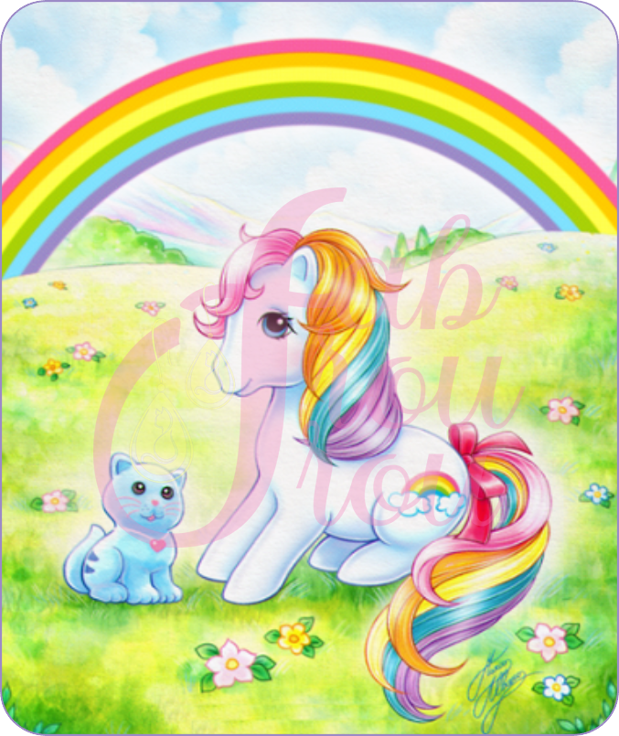 Retro Rainbow My Little Pony Magnet