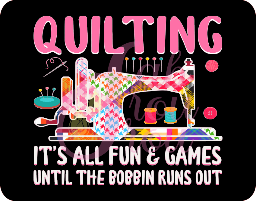 It's Fun And Games Until Bobbin Runs Out Magnet