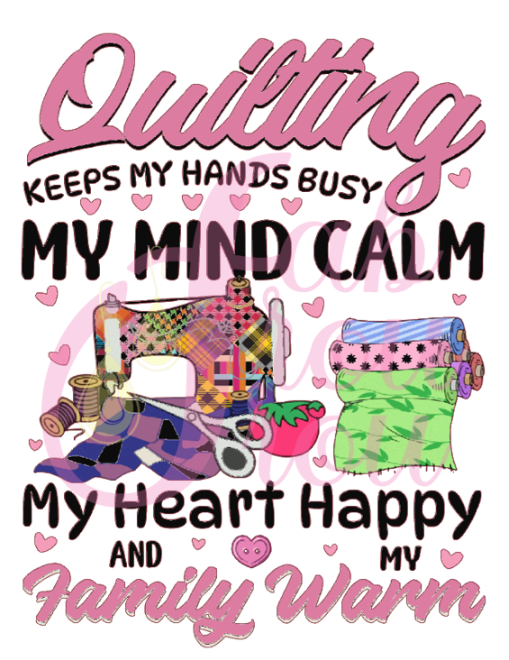 Quilting Keeps My Hands Busy Magnet