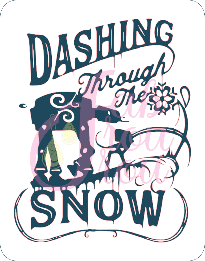 Dashing Through The Snow AT AT Magnet