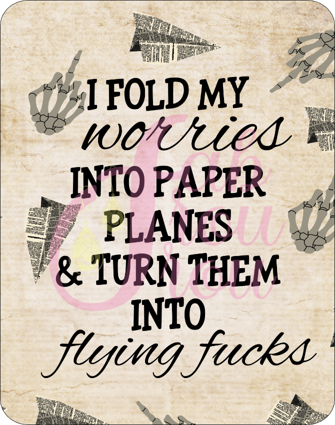 Fold My Worries Into Flying F's Magnet