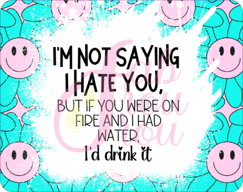 Not Saying I Hate You Water Magnet