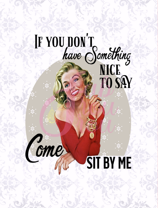 Come Sit By Me Magnet
