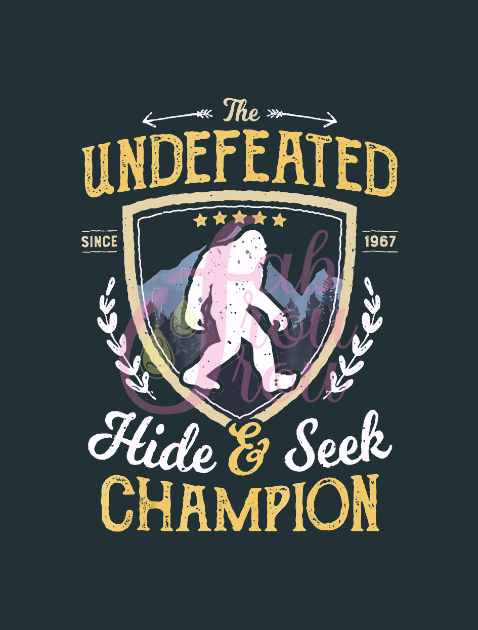 Undefeated Hide and Seek Bigfoot Magnet