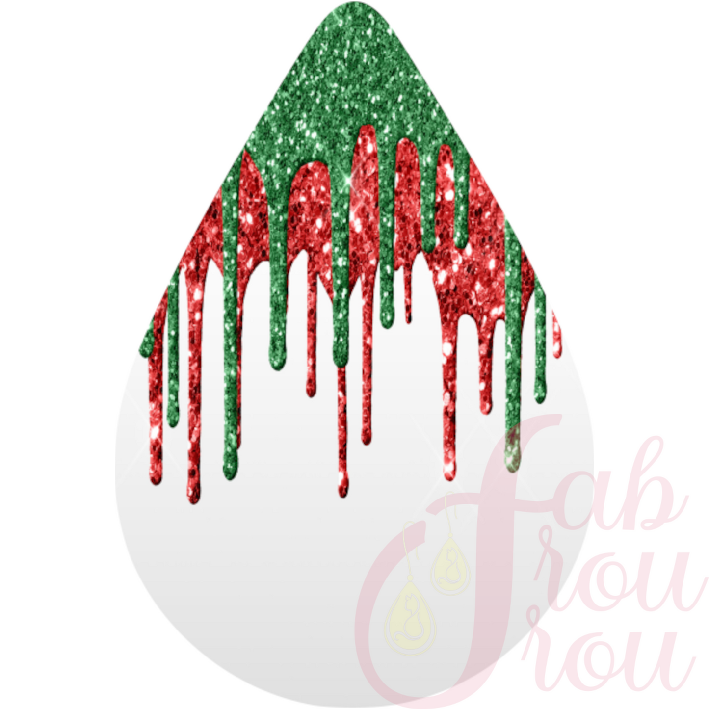 Christmas Glitter Drip