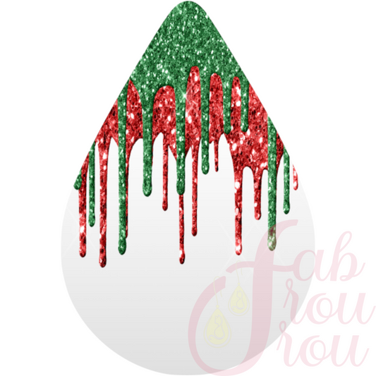 Christmas Glitter Drip