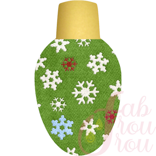 Snowflakes on Green