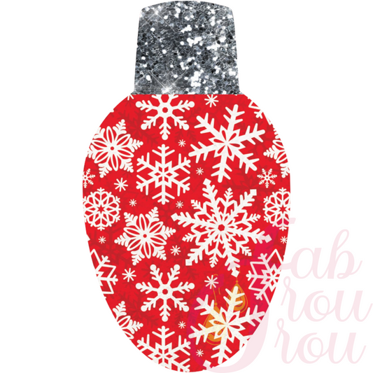 Snowflakes on Red
