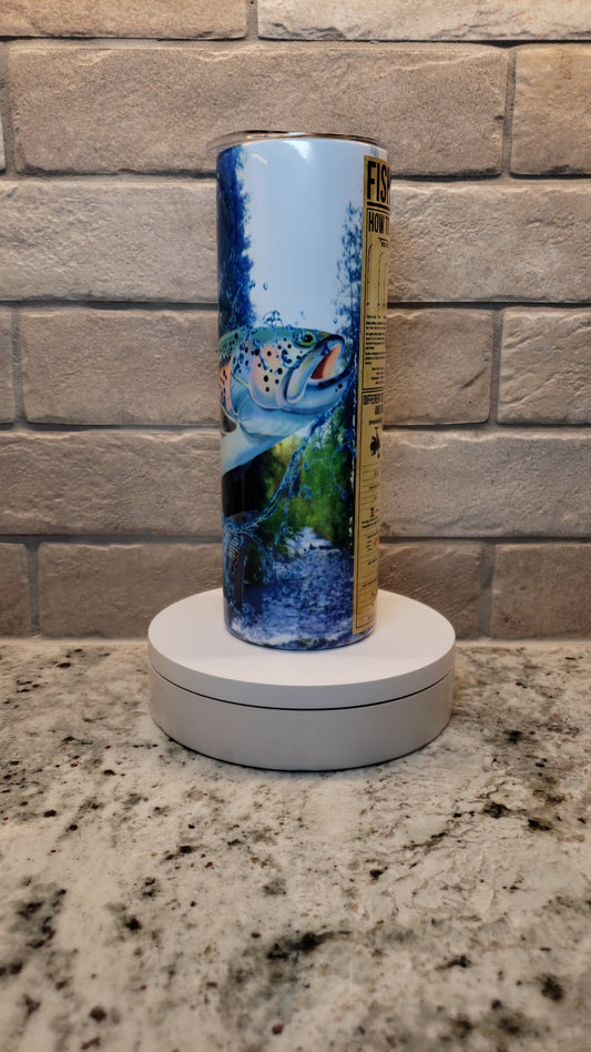 20 oz Trout Fishing Knowledge Tumbler