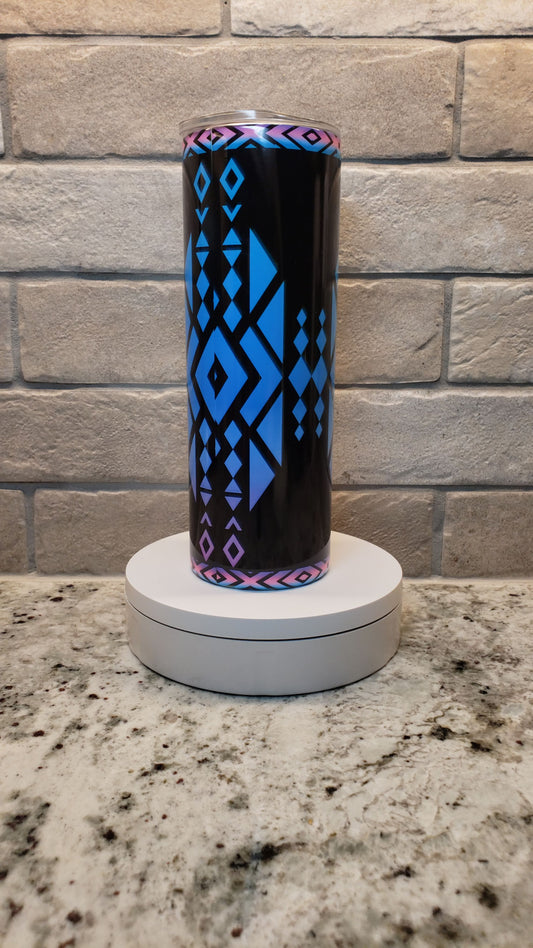 20 oz Aztec Tribal Ombre Tumbler