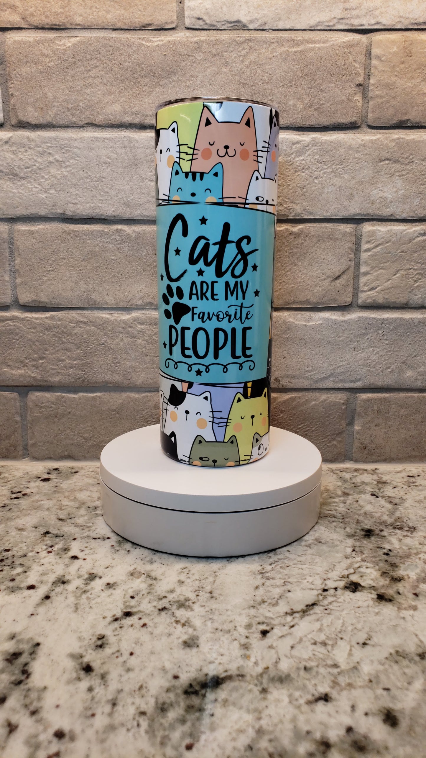 20 oz Cats Are My Favorite People Tumbler