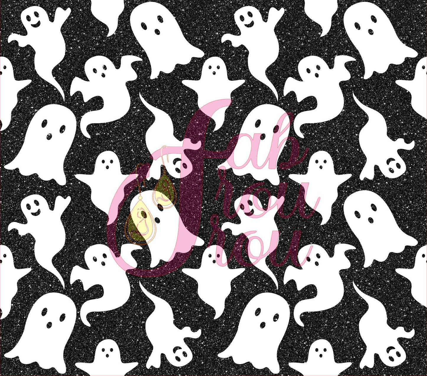 Black Glitter White Ghosts 3