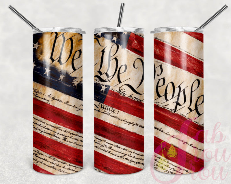 20 oz Flag We The People