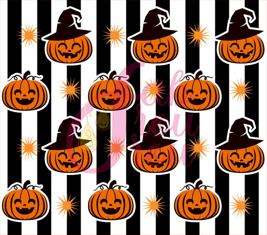 Orange Jacks on Black Stripe 1