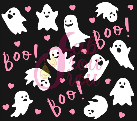 Pink Boo Ghosts
