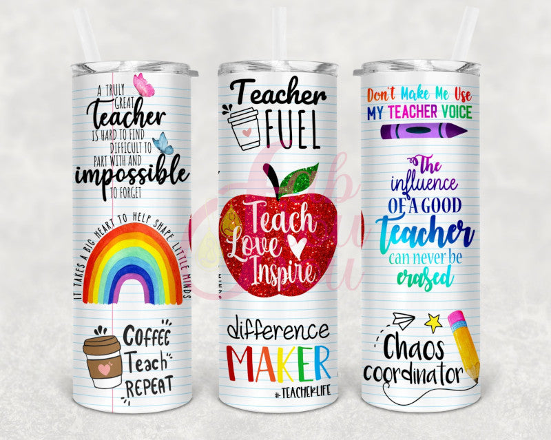 20 oz Teacher Appreciation Tumbler