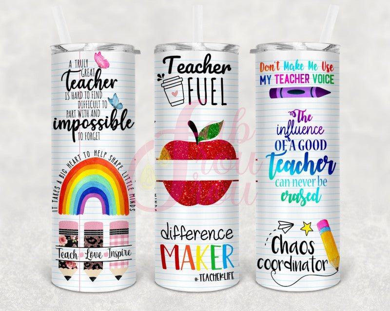 20 oz Teacher Appreciation Tumbler