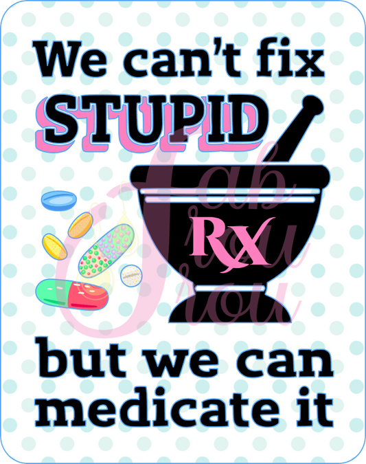 We Can&#x27;t Fix Stupid Magnet