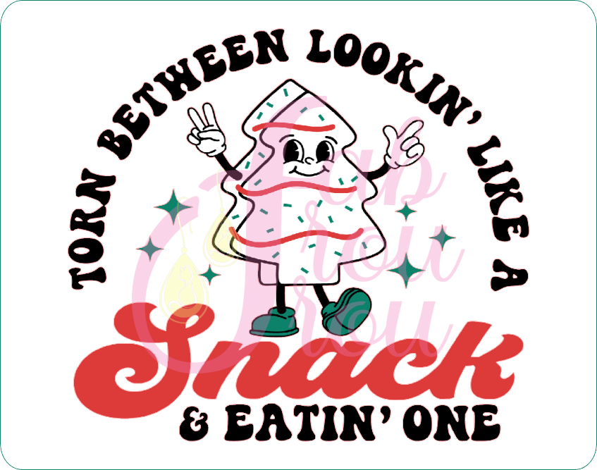 Torn Between Looking Snack Magnet