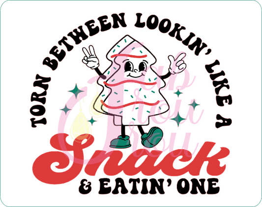 Torn Between Looking Snack Magnet