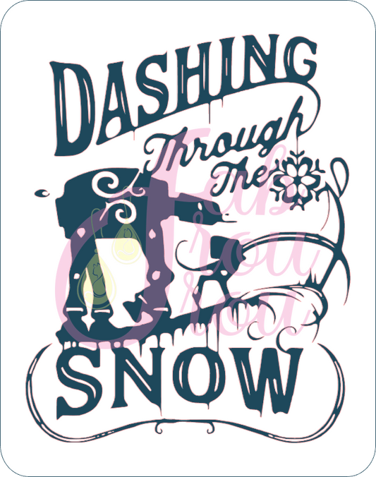 Dashing Through The Snow  AT AT Magnet