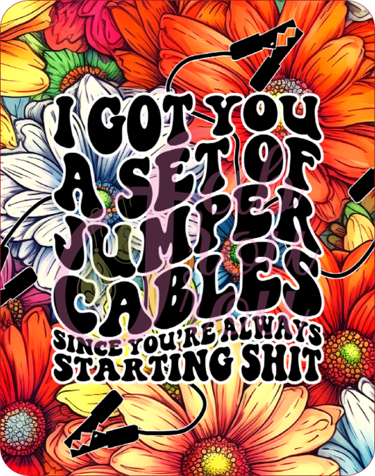 I Got You Jumper Cables Magnet